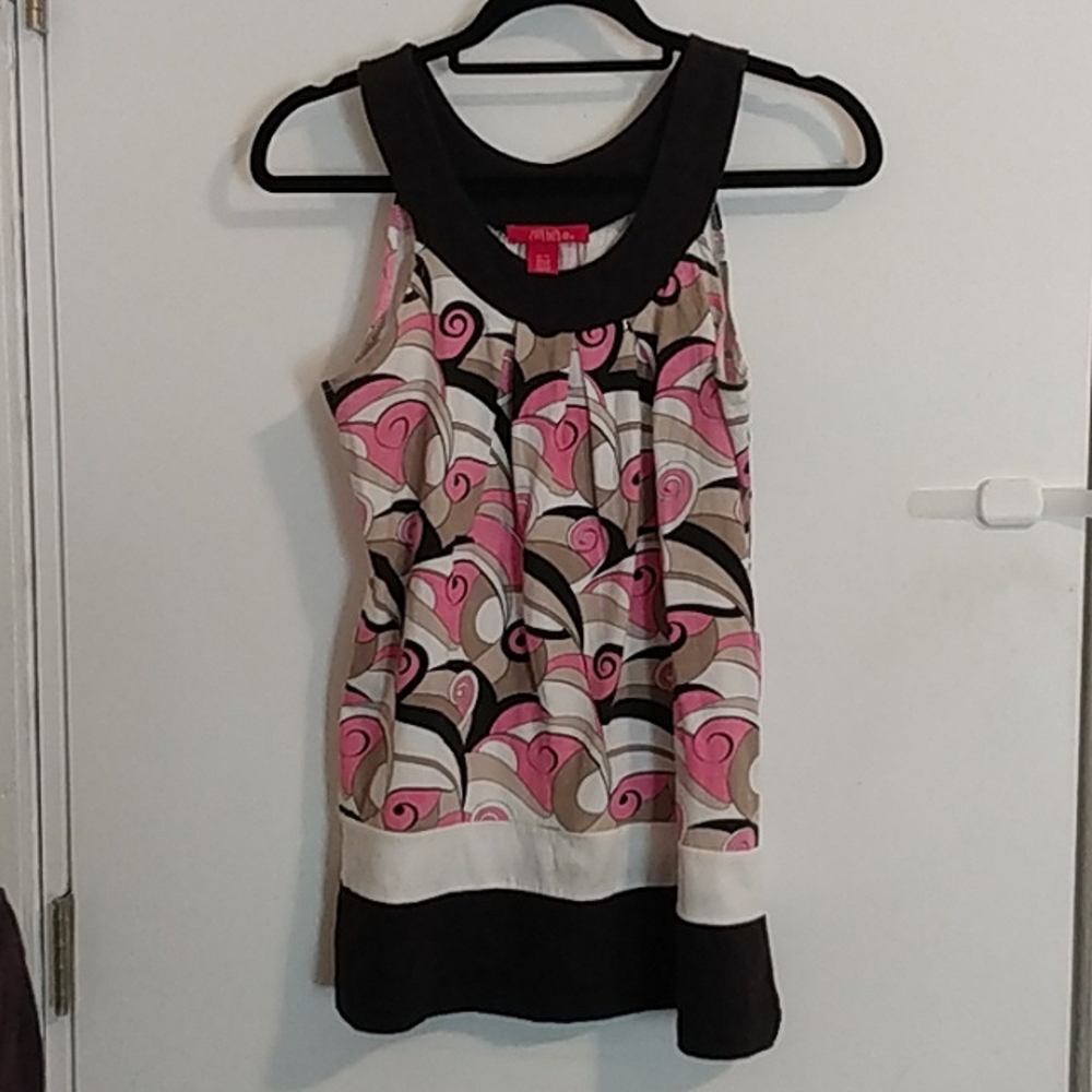 Zoey Beth Women's Size Medium Multicolor Swirly Tank Top